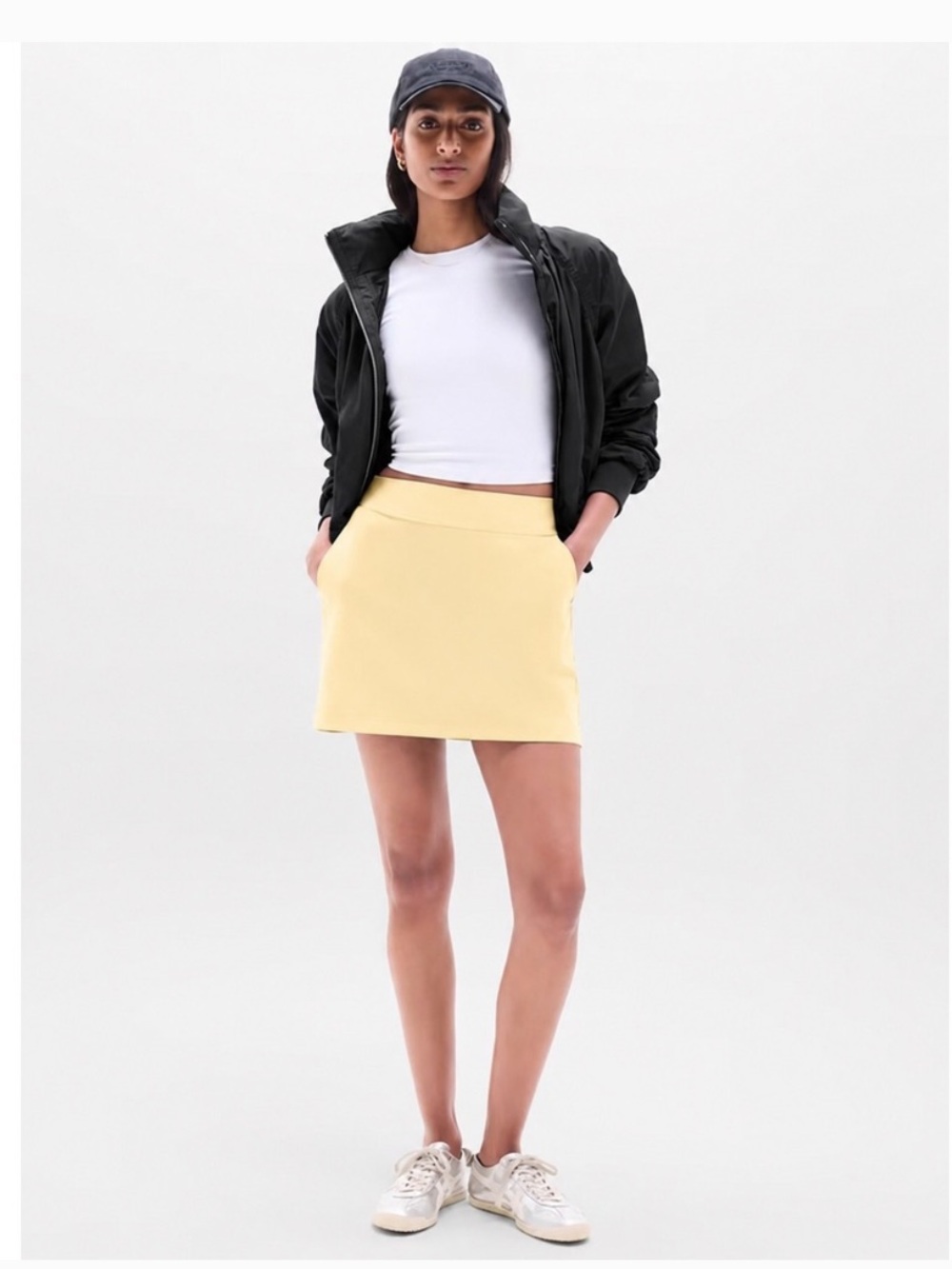 Athleta Butter Yellow Brooklyn Mid Rise Skort Size 12 - Picture 2 of 4